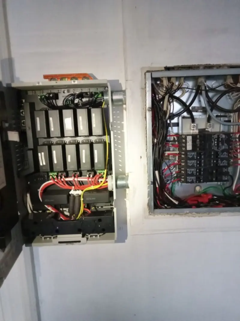 Electrical panel upgrade completed for Security Camera Wiring in St. James